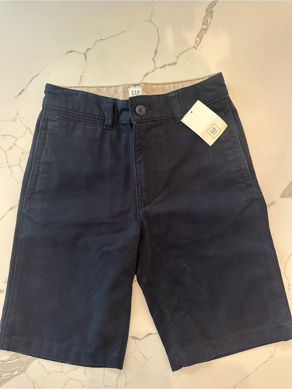 Gap Kids Boys Navy Uniform Chino Shorts Slim Size 14 NWT School Uniform